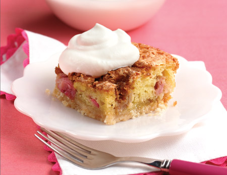rhubarb cookie cake