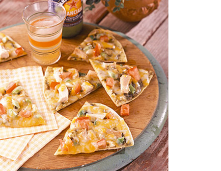 grilled cracker crust pizzas