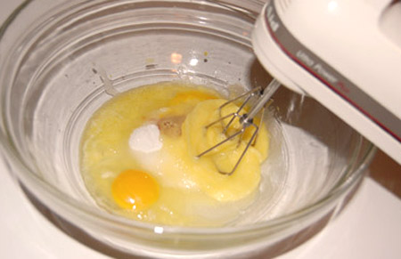 butter, sugar, eggs, bowl