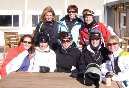 skiing, women, ski trip