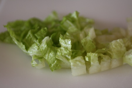 lettuce, cutting, board