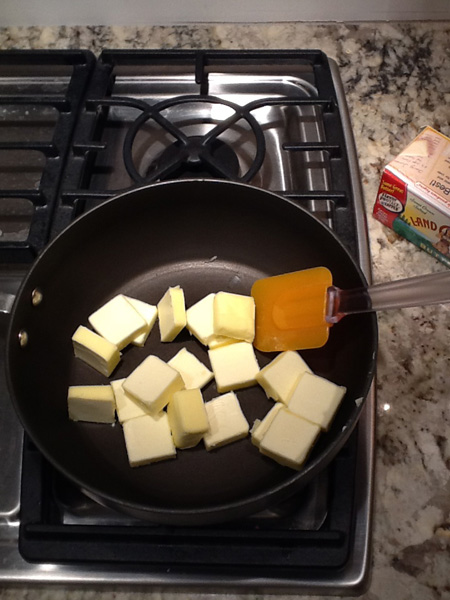 butter, saucepan, stove