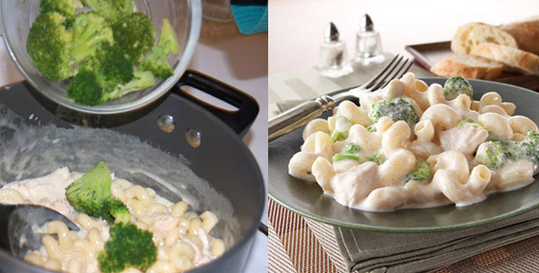broccoli, alfredo, pasta