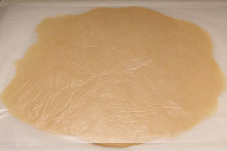 roll, dough, waxed paper
