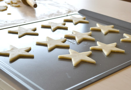 stars, cookie, baking sheet