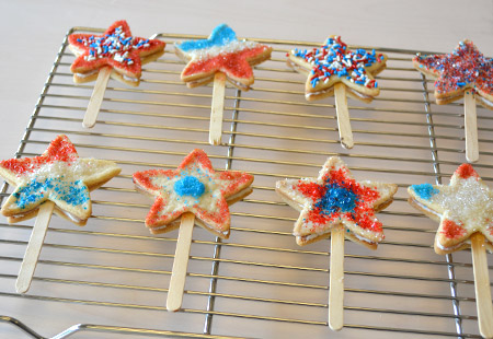 flag, fourth of july, cookie