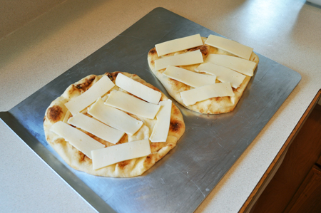 cheese, flatbread, layer