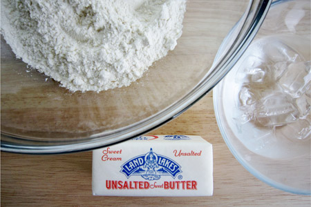 butter, unsalted, crust