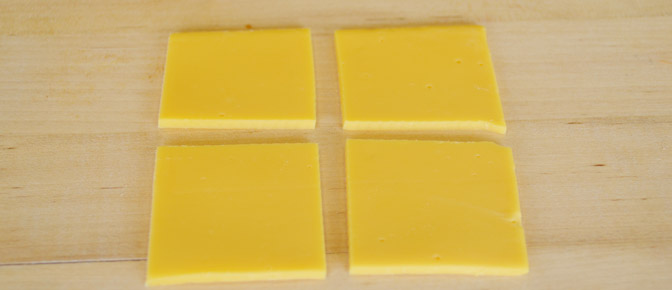 Quarter Cheese Slices