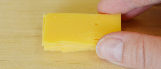 Fold Cheese in Half