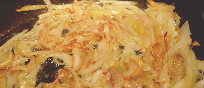 Golden Brown Cooked Onions