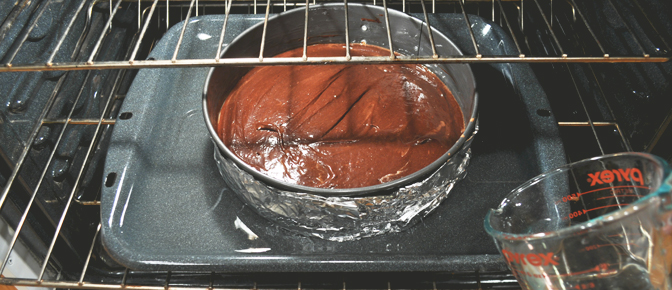 Add Hot Water to Cake