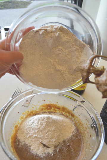Adding Flour to Mixture