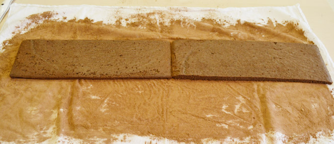 Lay Cake Side by Side on Towel