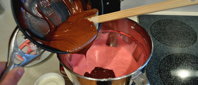 Add Cooled Chocolate