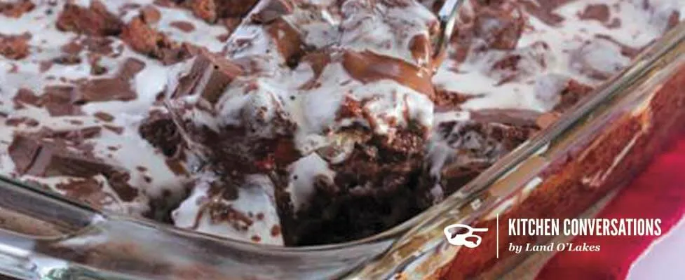 Gooey Chocolate Peppermint Bread Pudding