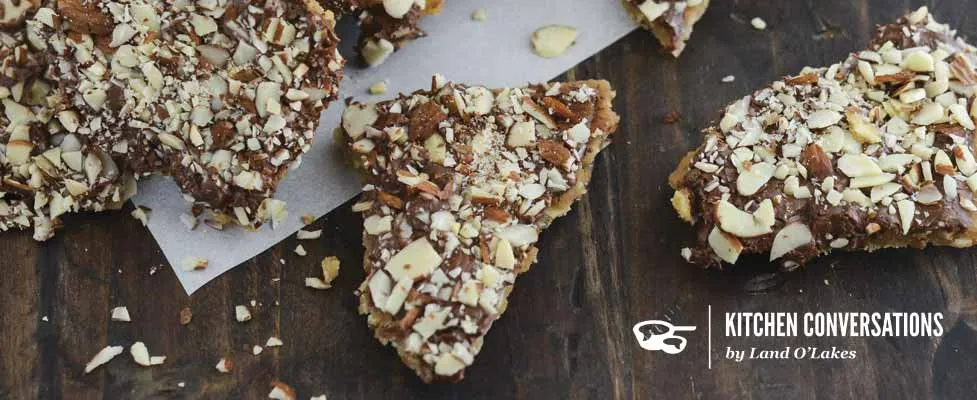 Buttery Toffee with Almonds and Chocolate