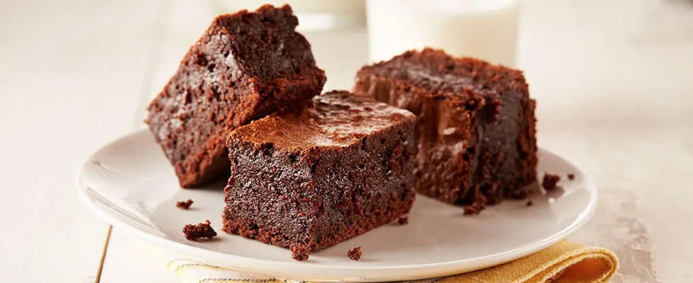 Brownies on a plate