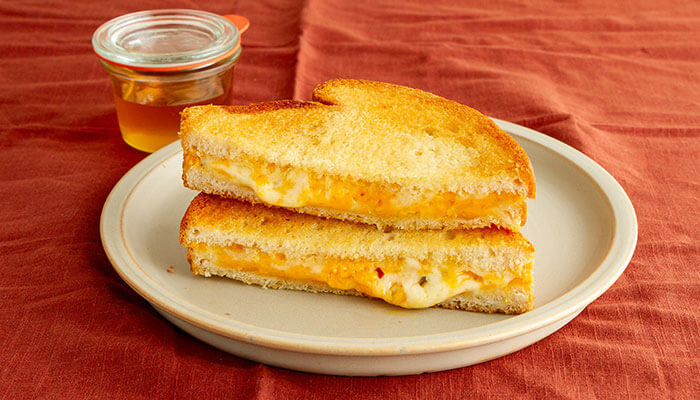 Air Fryer Hot Honey Grilled Cheese Sandwich