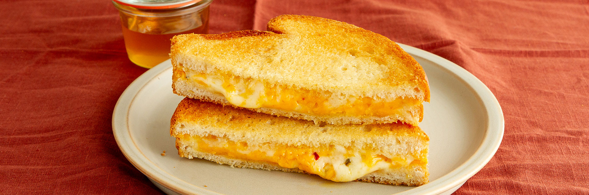 Air Fryer Hot Honey Grilled Cheese Sandwich