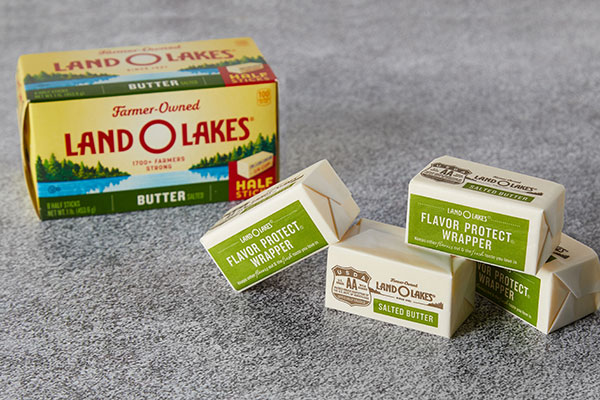 half stick box on counter with wrapped sticks alongside