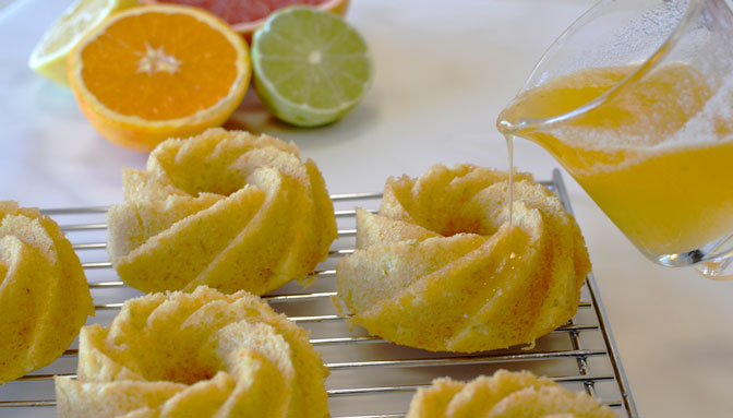 Four Citrus Mini Bundt® Cakes Recipe