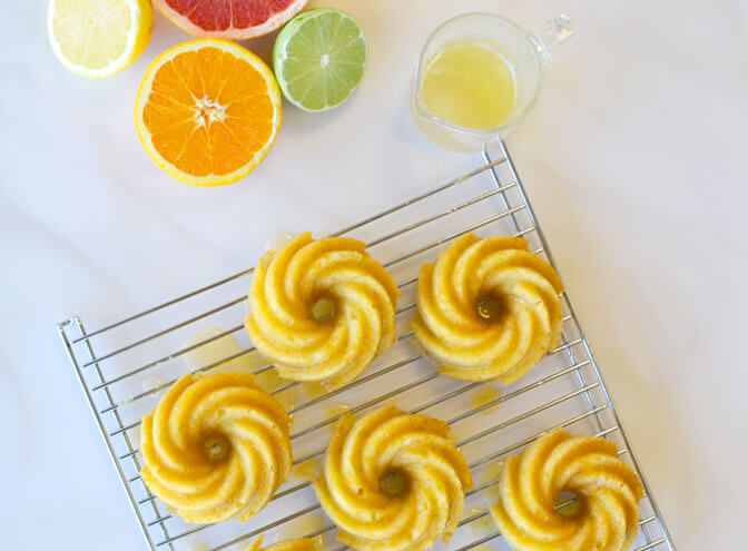 Four Citrus Mini Bundt® Cakes Recipe