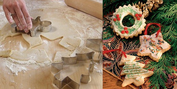 cookie ornaments and cookie cutter