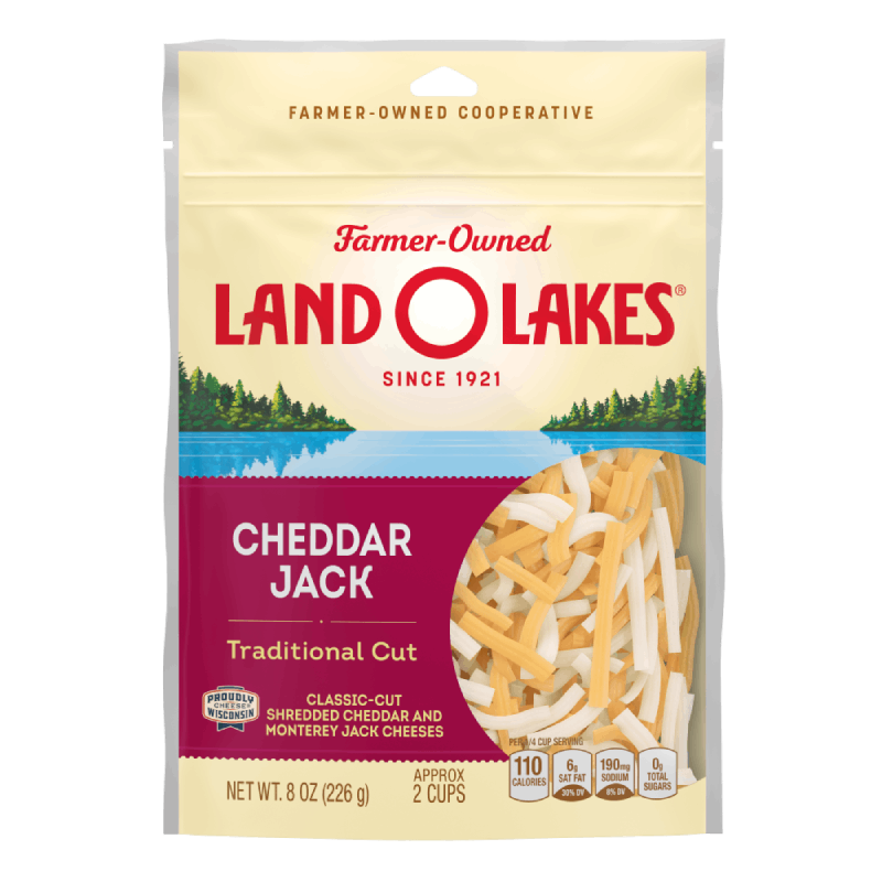 Cheddar Jack Traditional Cut Shredded Cheese Land O'Lakes