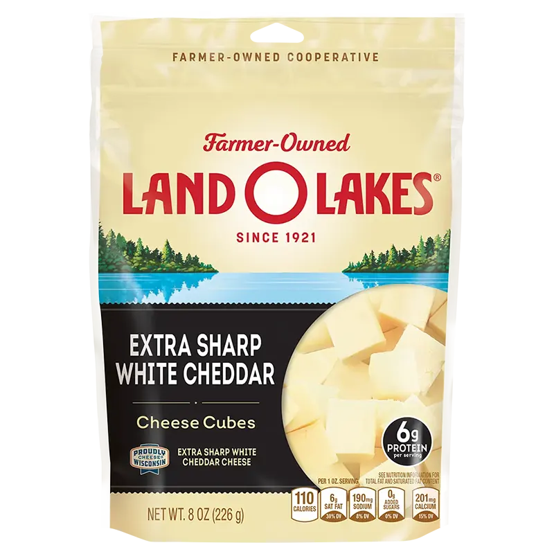 Extra Sharp White Cheddar Cheese Cubes