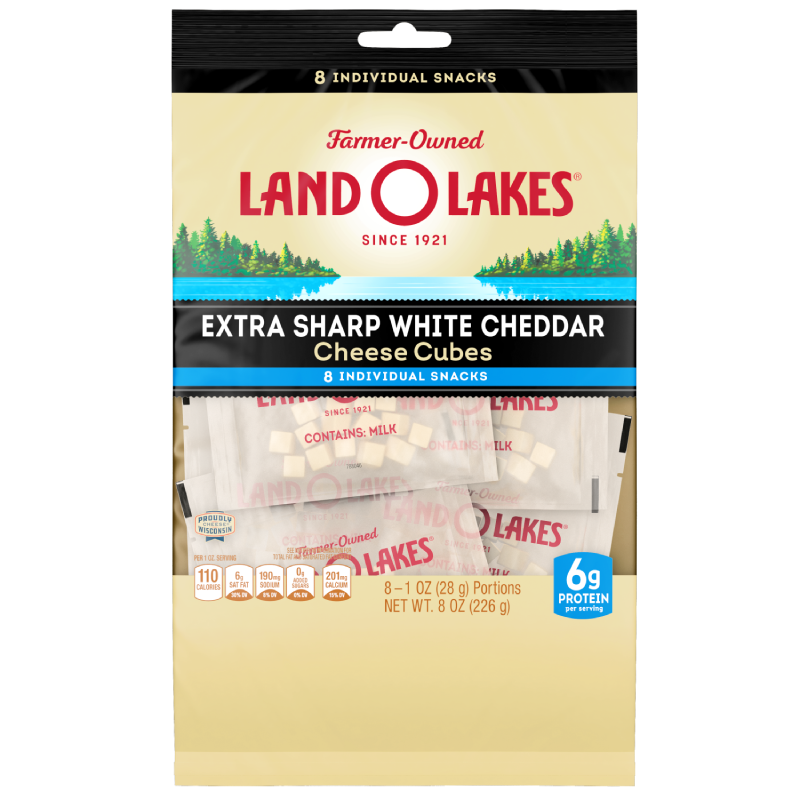 Land O Lakes® Extra Sharp White Cheddar Cheese Cubes