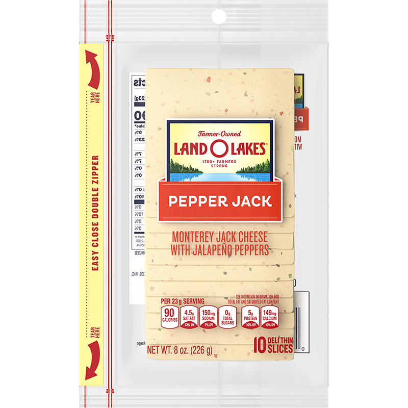 Sliced Pepper Jack Cheese Land O'Lakes