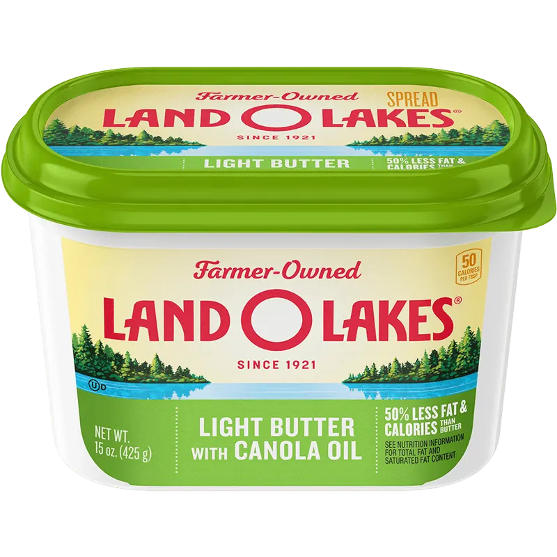 Land O'Lakes spreadable tub Light Butter with Canola Oil