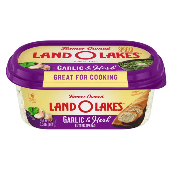 Land O'Lakes spreadable tub Garlic & Herb Butter